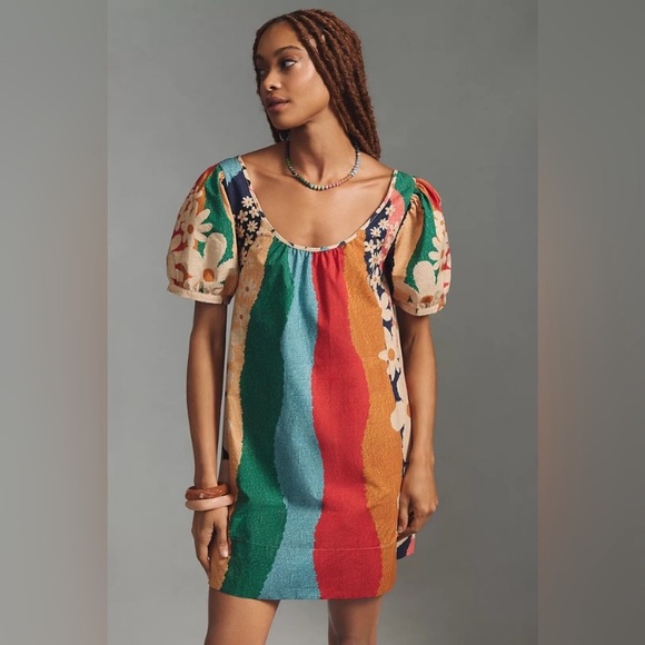 FARM RIO Super Fun Daisy Organic Cotton Mini Dress - Picture 5 of 15